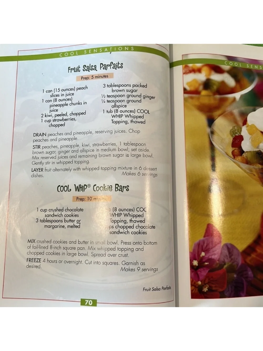Celebrate With Cool Whip Cookbook Recipes HC Book